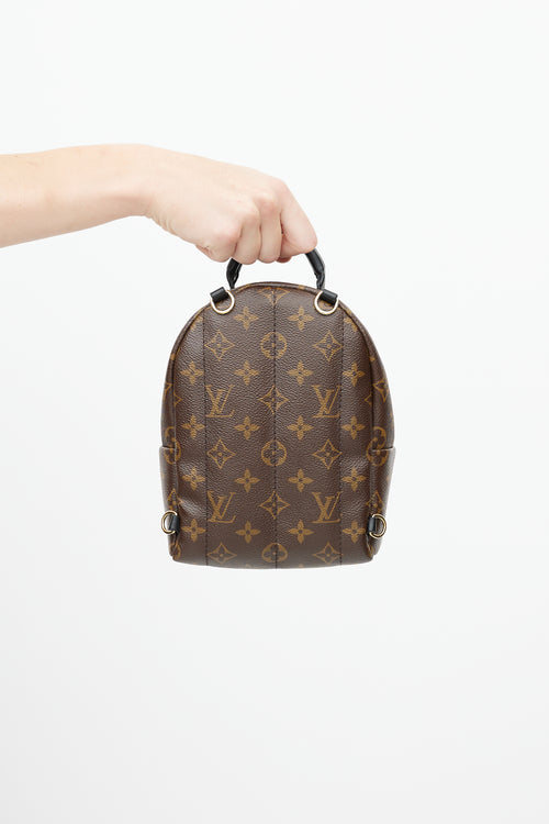 Louis Vuitton Brown & Black Palm Springs Monogram Mini Backpack