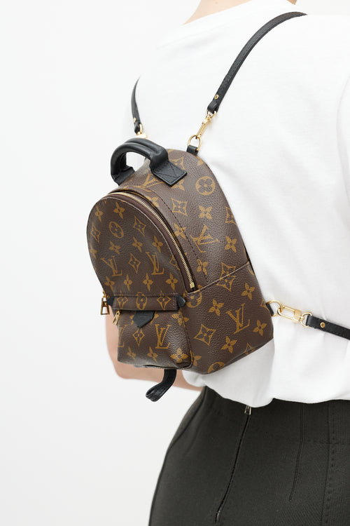 Louis Vuitton // Brown & Black Palm Springs Monogram Mini Backpack – VSP Consignment