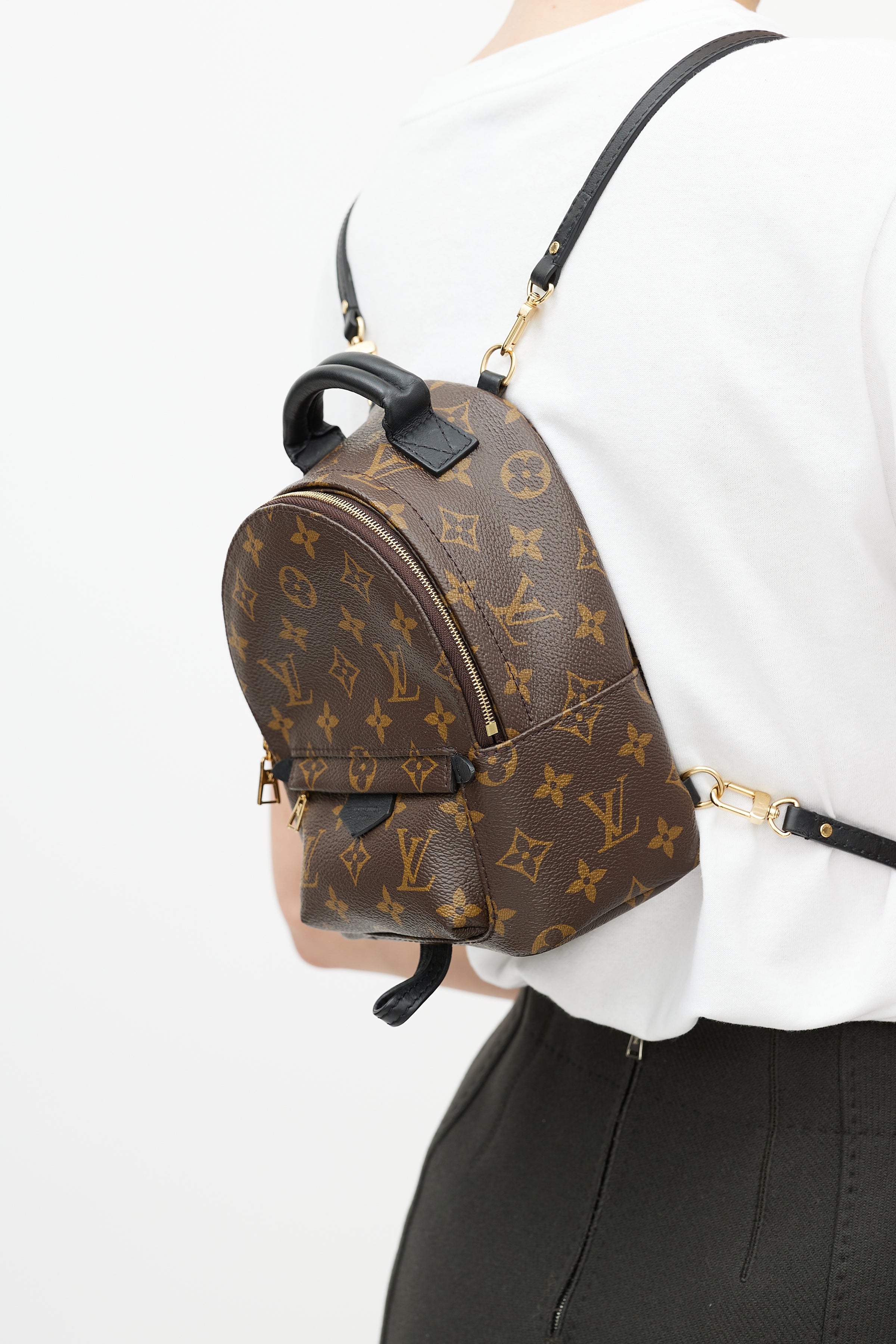 Louis Vuitton // Brown & Black Palm Springs Monogram Mini Backpack – VSP Consignment Louis Vuitton // Brown & Black Palm Springs Monogram Mini Backpack – VSP Consignment
