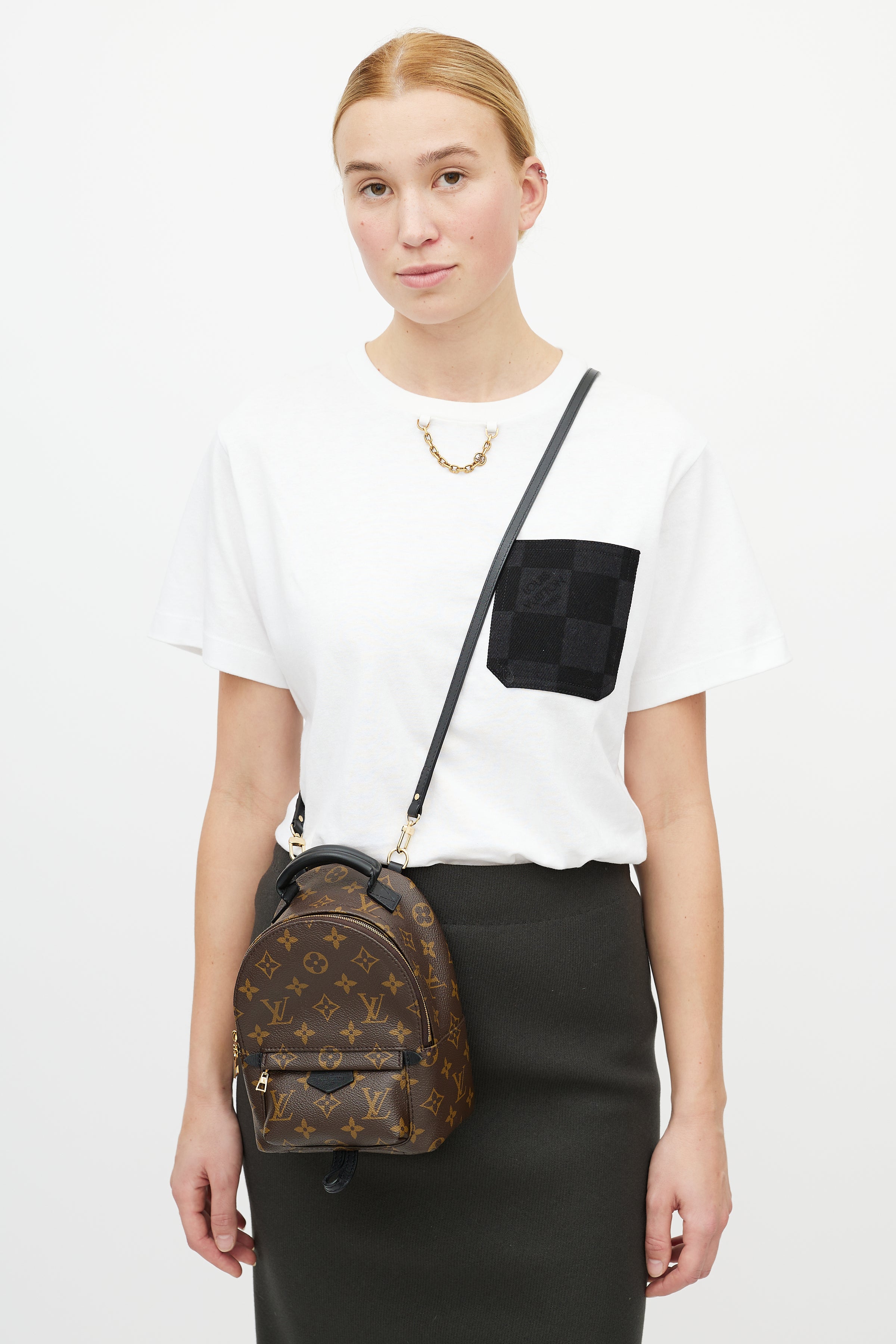 black louis vuitton mini backpack Louis Vuitton // Brown & Black Palm Springs Monogram Mini Backpack – VSP Consignment