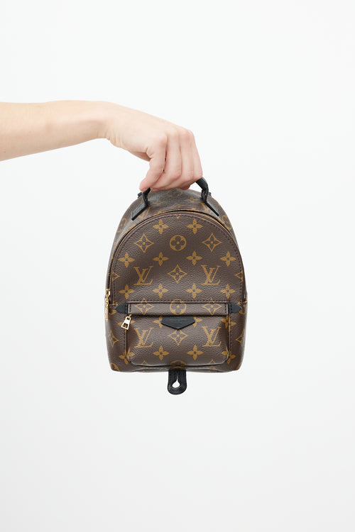 Louis Vuitton Brown & Black Palm Springs Monogram Mini Backpack