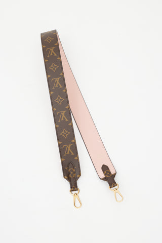 Louis Vuitton Brown & Pink Bandouliere Monogram Strap