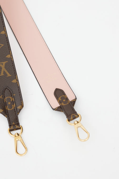 Louis Vuitton Brown & Pink Bandouliere Monogram Strap