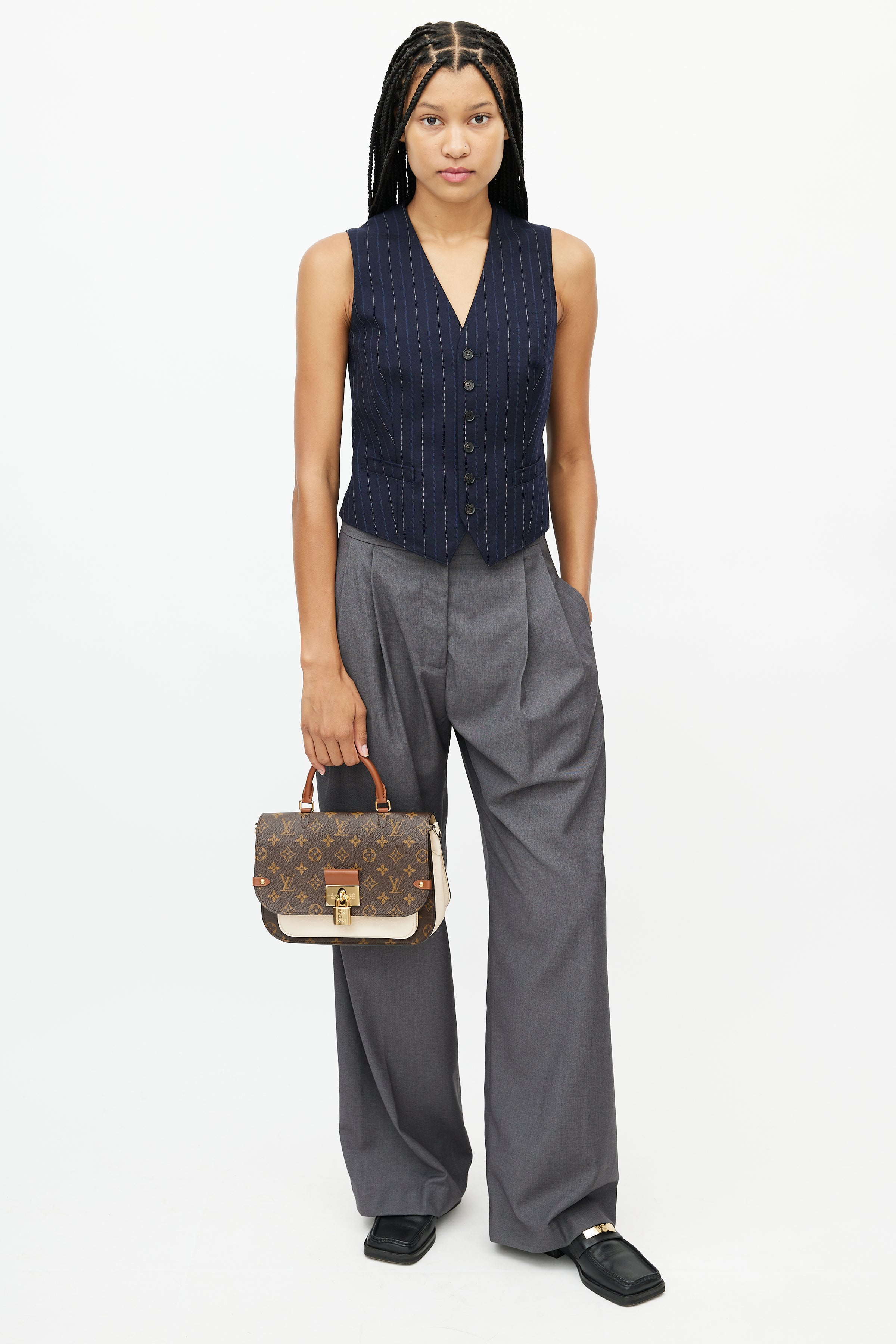 Louis Vuitton // Brown & Cream Vaurigard Monogram Bag – VSP Consignment