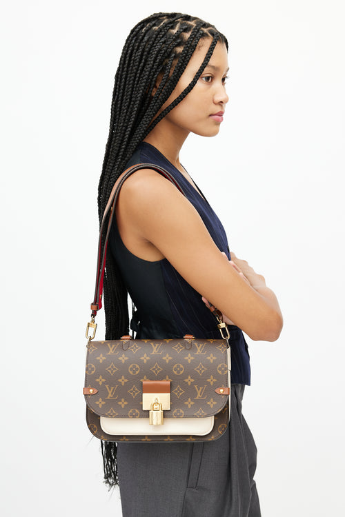 Louis Vuitton Brown & Cream Vaurigard Monogram Bag