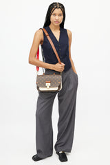Louis Vuitton Brown & Cream Vaurigard Monogram Bag