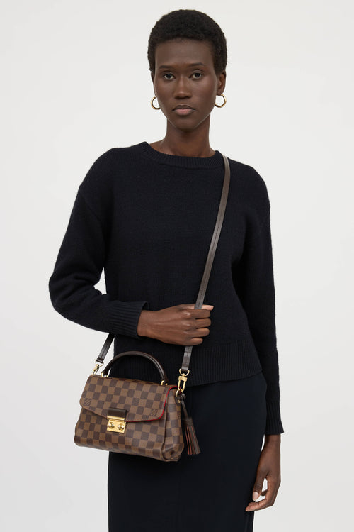Louis Vuitton Damier Ebene Croisette Bag