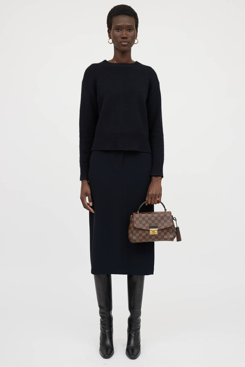 Louis Vuitton Damier Ebene Croisette Bag