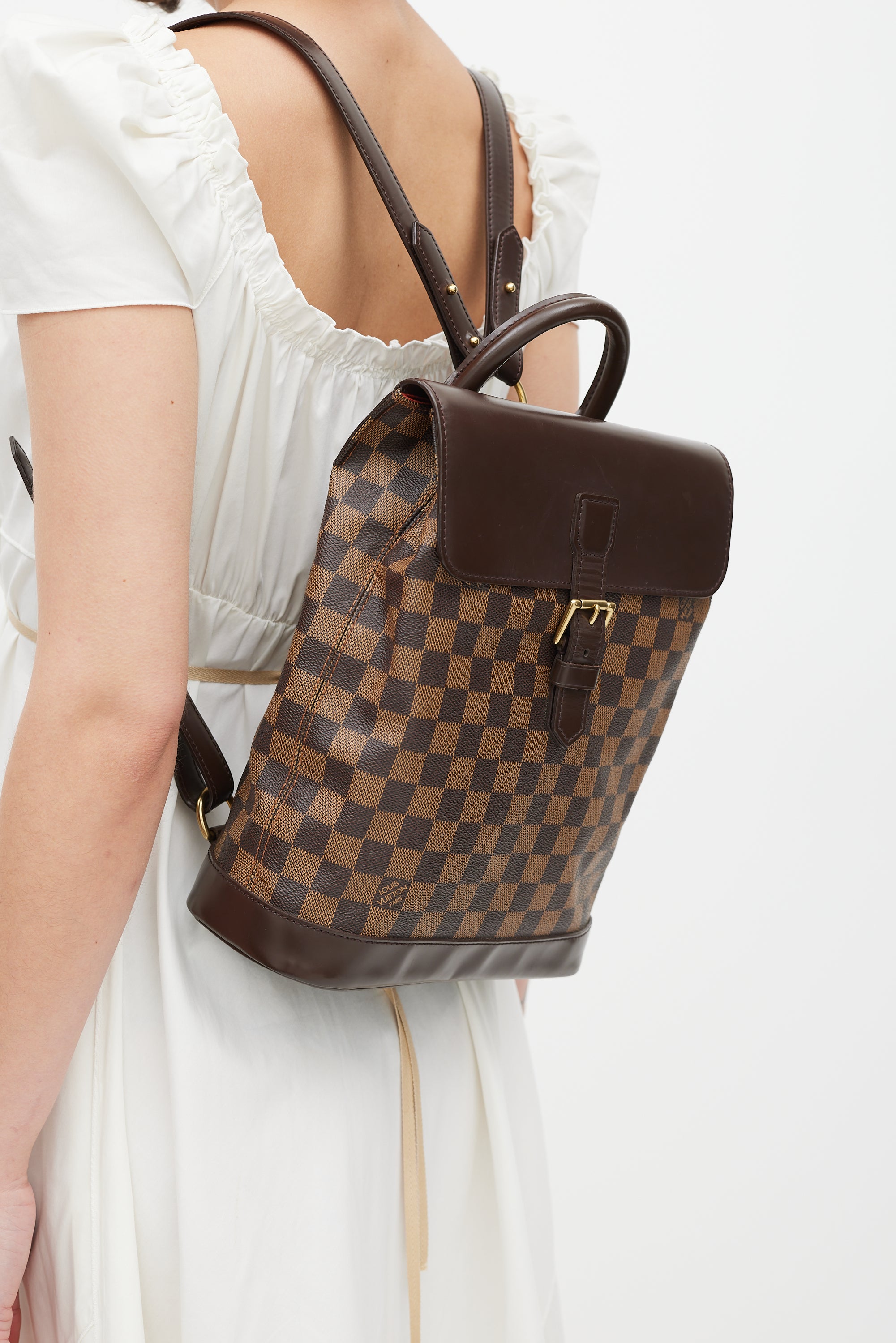 Louis Vuitton // 2000 Brown Damier Ebene Soho Backpack – VSP Consignment