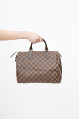 Louis Vuitton Brown Damier Ebene Speedy 30 Bag
