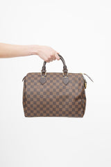 Louis Vuitton Brown Damier Ebene Speedy 30 Bag