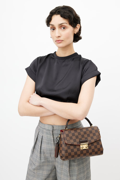 Louis Vuitton Brown Damier Ebene Croisette Shoulder Bag