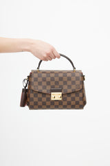 Square bag leather handbag Louis Vuitton Brown in Leather - 28103697