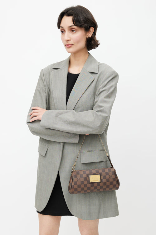 Louis Vuitton Brown Damier Ebene Eva Crossbody Bag