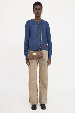 Louis Vuitton2010 Damier Ebene Eva Crossbody Bag