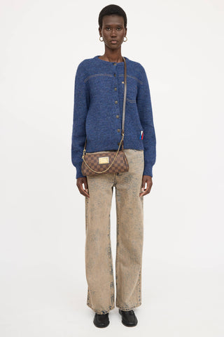 Louis Vuitton2010 Damier Ebene Eva Crossbody Bag