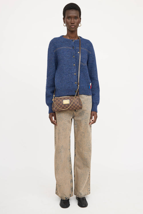 Louis Vuitton2010 Damier Ebene Eva Crossbody Bag