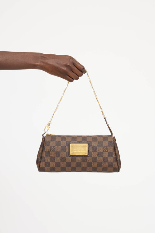 Louis Vuitton2009 Damier Ebene Eva Crossbody Bag