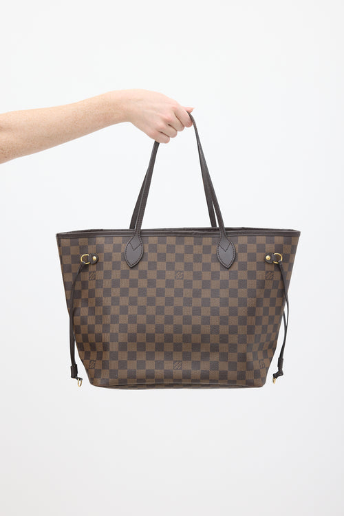 Louis Vuitton Brown Damier Ebene Neverfull MM Bag