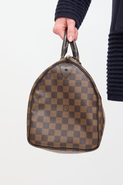 Louis Vuitton Brown Damier Ebene Speedy 35 Bag