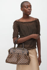 Louis Vuitton Brown Damier Ebene Trevi PM Bag