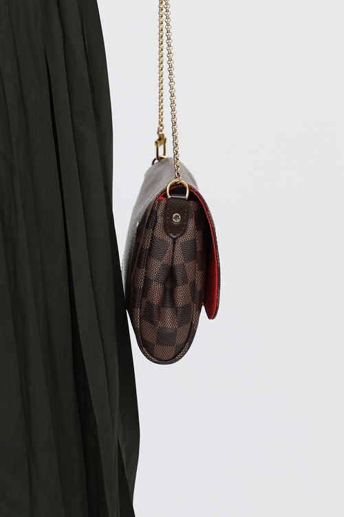 Louis Vuitton 2016 Damier Ebene Favourite MM Bag