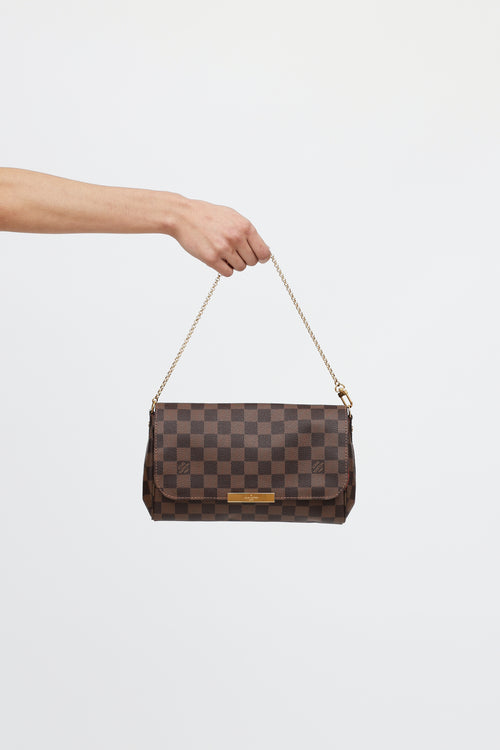 Louis Vuitton 2016 Damier Ebene Favourite MM Bag