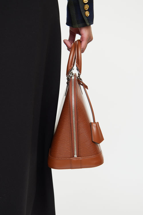 Louis Vuitton Brown Epi Alma Bag
