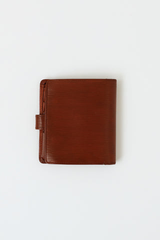 Louis Vuitton Brown Epi Leather French Purse Wallet