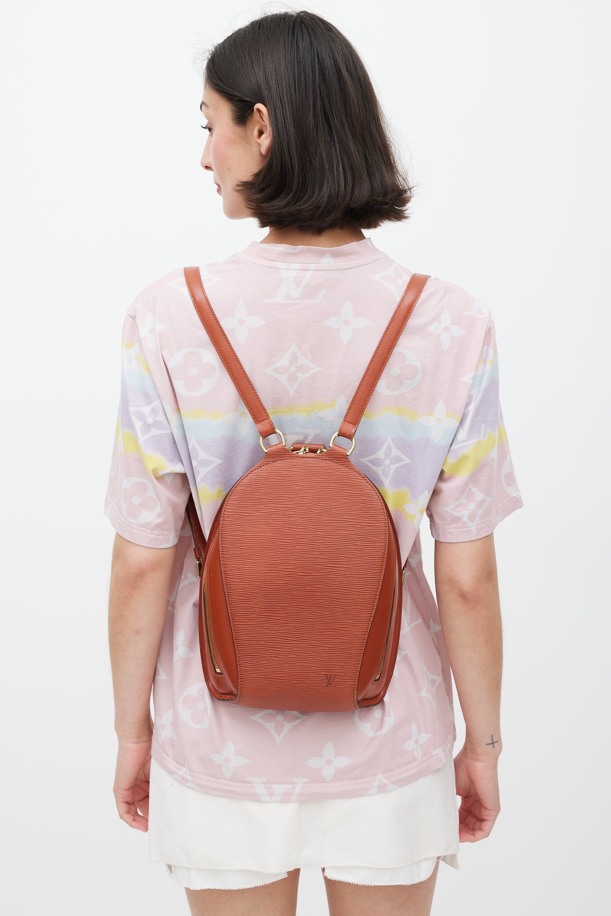 brown leather louis vuitton backpack Louis Vuitton // Brown Epi Leather Mabillon Backpack – VSP Consignment