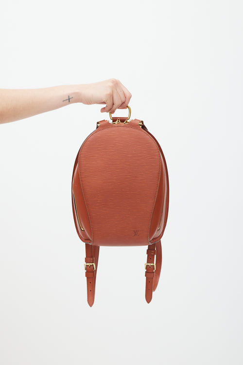 Louis Vuitton Brown Epi Leather Mabillon Backpack