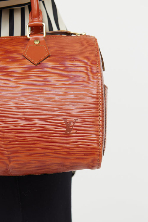 Louis Vuitton Brown Epi Speedy 25 Bag