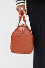 Louis Vuitton Brown Epi Speedy 25 Bag