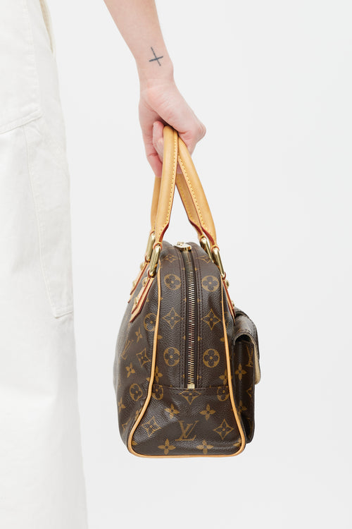 Louis Vuitton Brown & Gold Manhattan Monogram Bag