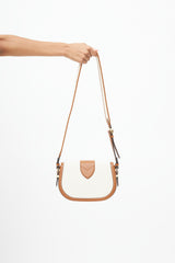 Louis Vuitton Brown Leather & Canvas Pont 9 Soft MM Crossbody Bag