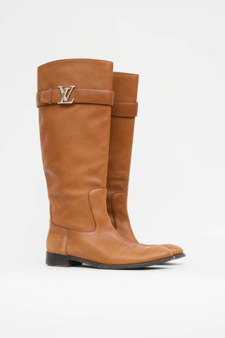 Louis Vuitton Leather Riding Boot