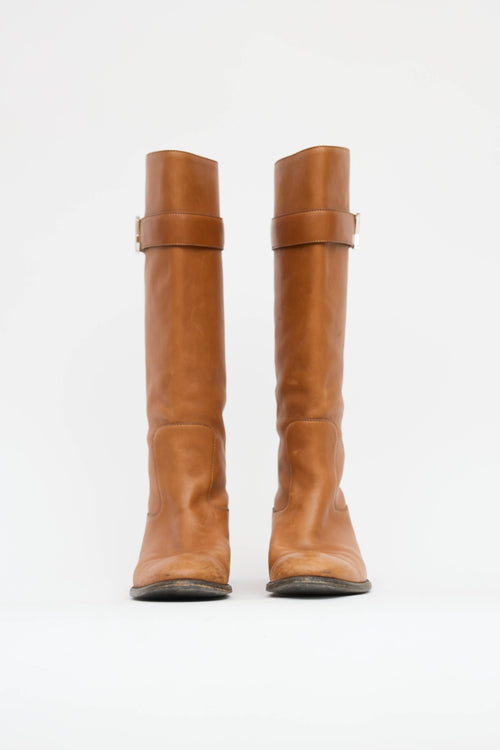 Louis Vuitton Leather Riding Boot