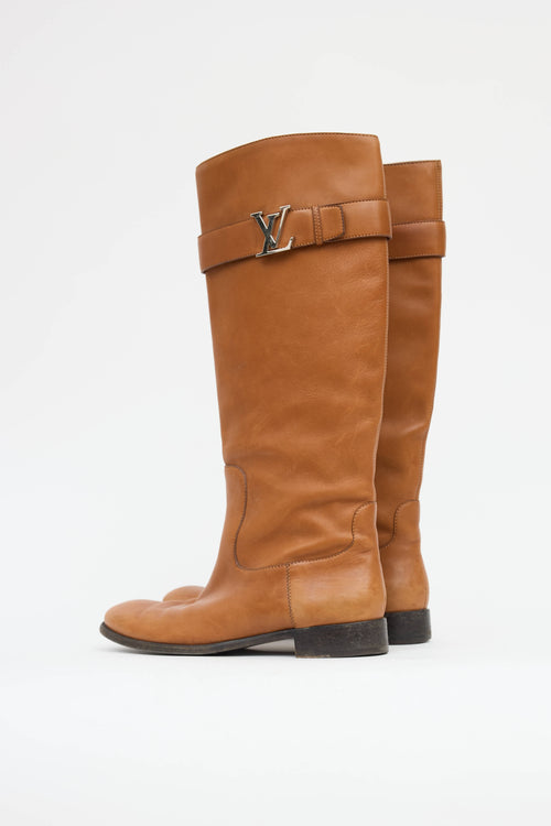 Louis Vuitton Leather Riding Boot