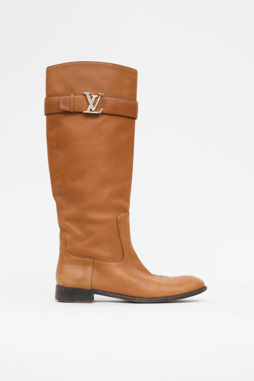 Louis Vuitton Leather Riding Boot