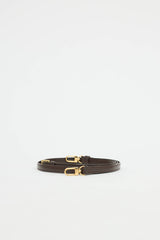 Louis Vuitton Ebene Leather Adjustable 13mm Strap