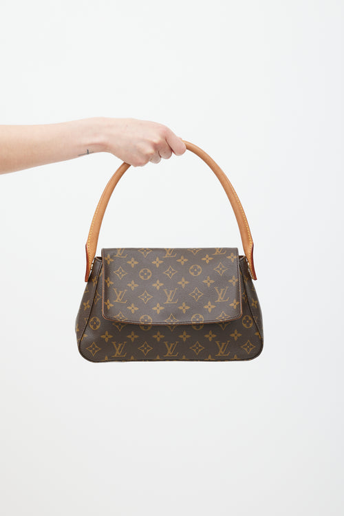 Louis Vuitton Brown Looping PM Monogram Bag