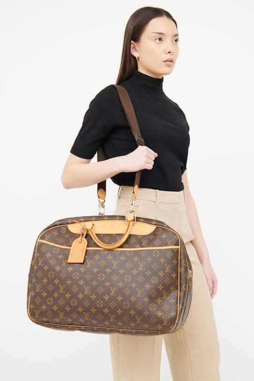 Louis Vuitton Brown Monogram Alize 24 Heures Bag