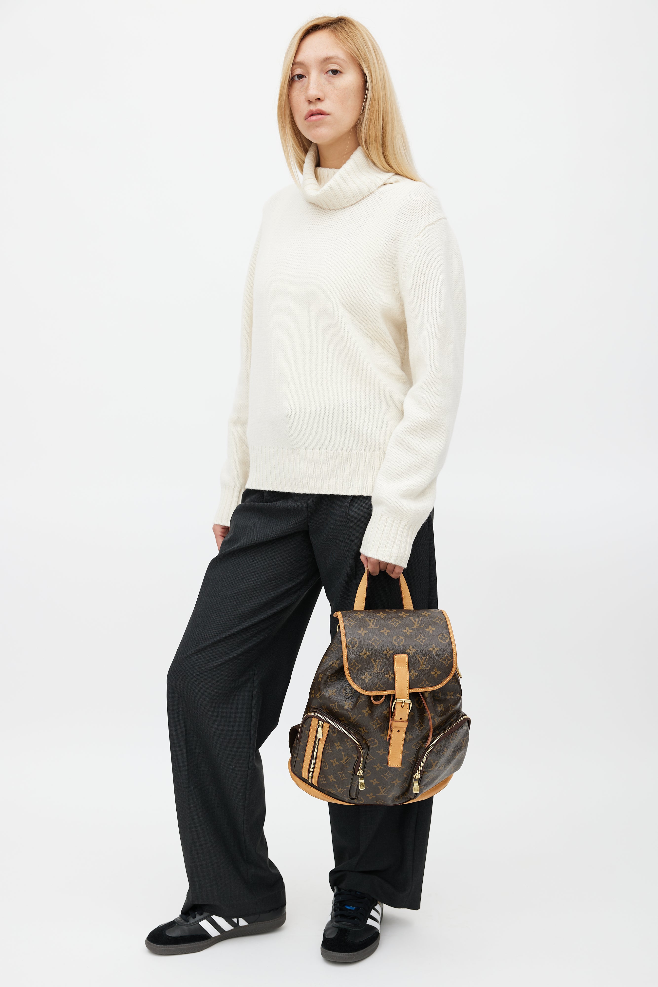 Louis Vuitton // Brown Monogram Bosphore Backpack – VSP Consignment