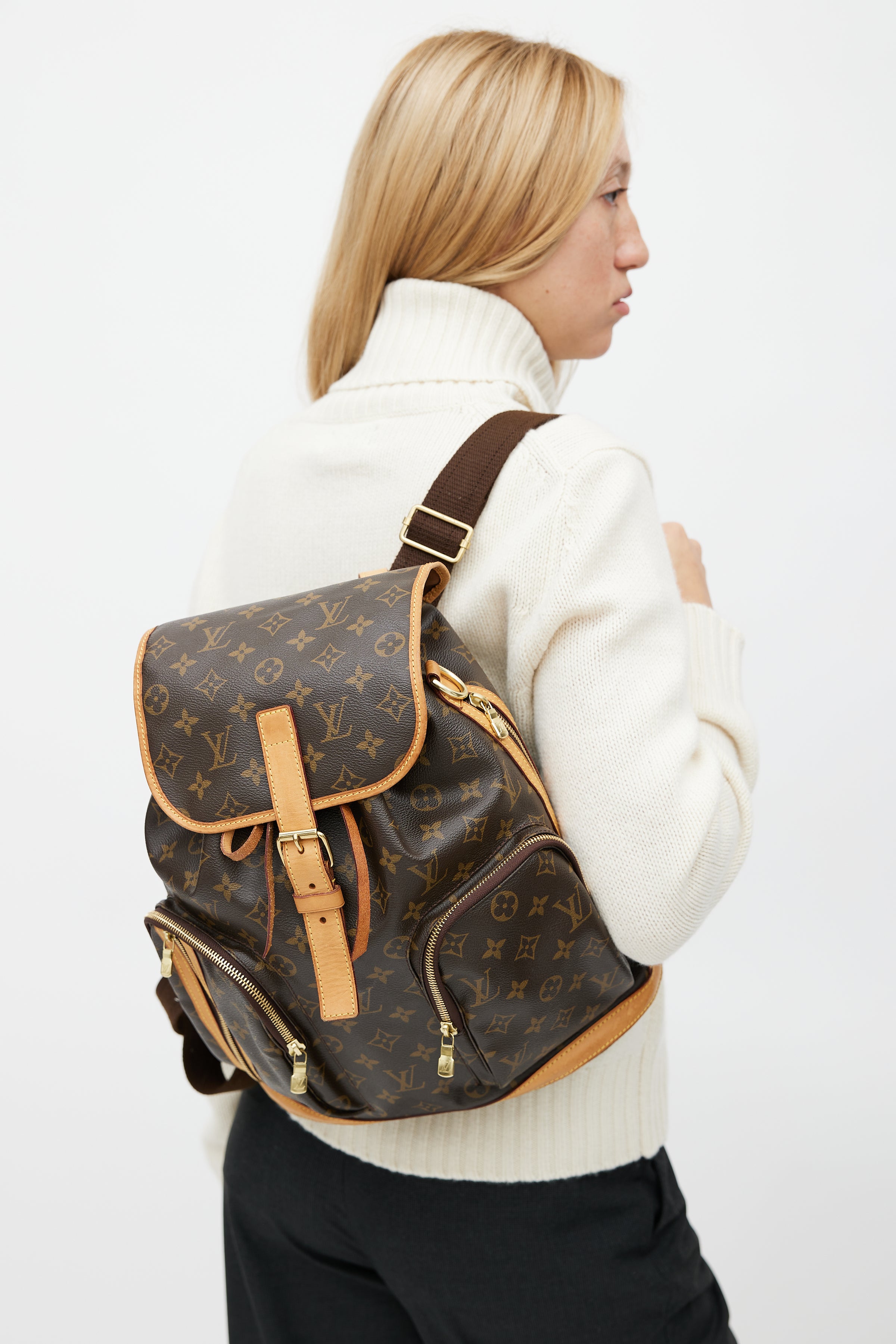 Louis Vuitton // Brown Monogram Bosphore Backpack – VSP Consignment Louis Vuitton // Brown Monogram Bosphore Backpack – VSP Consignment