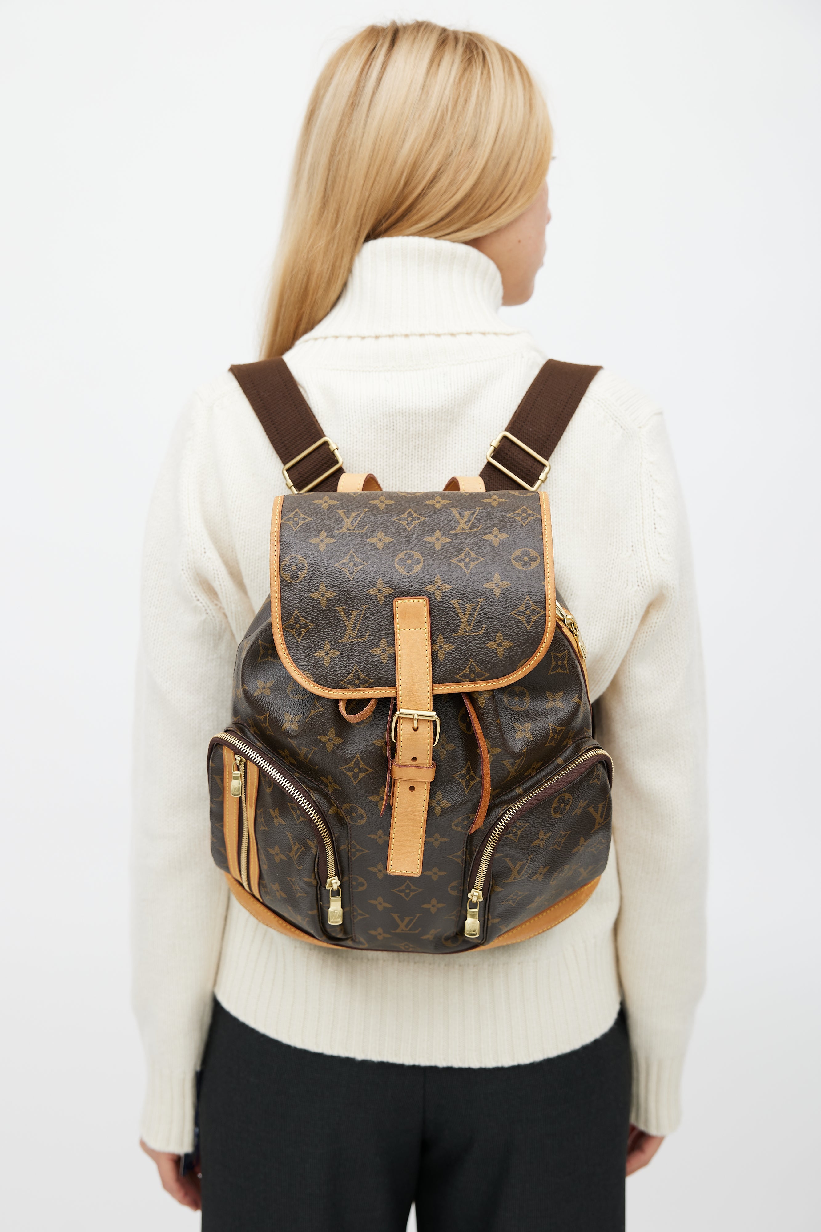 Louis Vuitton // Brown Monogram Bosphore Backpack – VSP Consignment