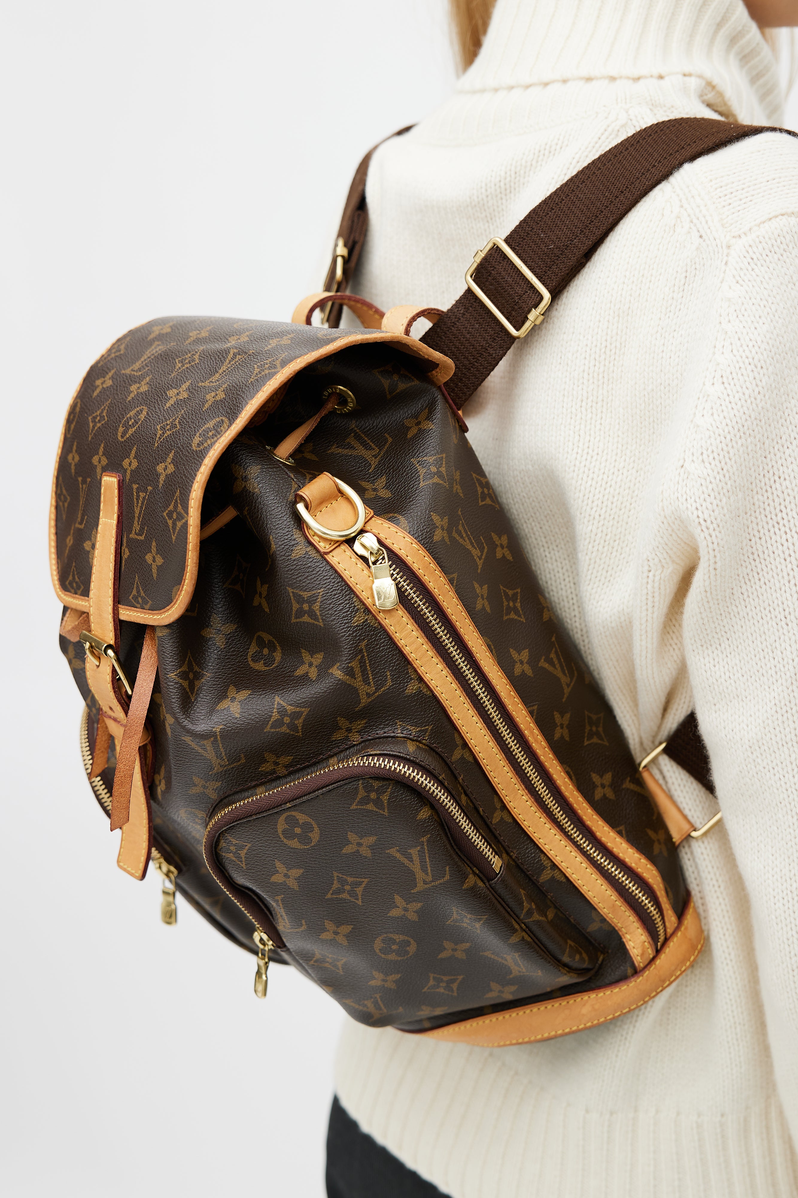 Louis Vuitton // Brown Monogram Bosphore Backpack – VSP Consignment
