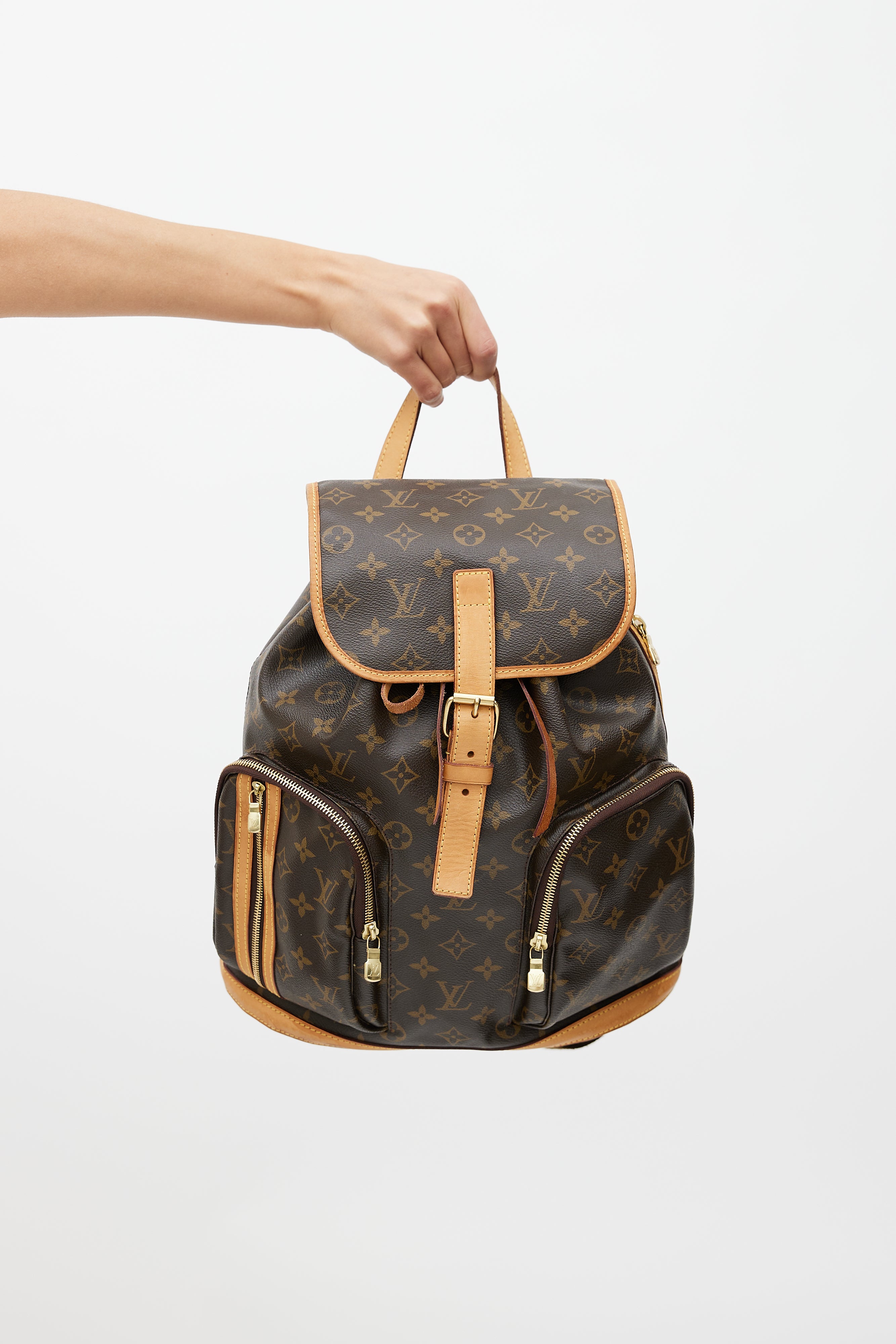 Louis Vuitton // Brown Monogram Bosphore Backpack – VSP Consignment