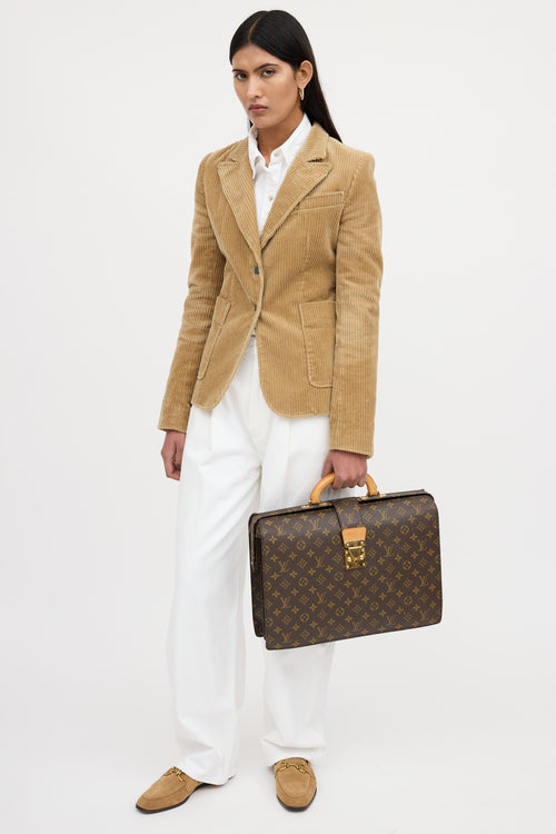Louis Vuitton 1998 Monogram Pilot Serviette Briefcase