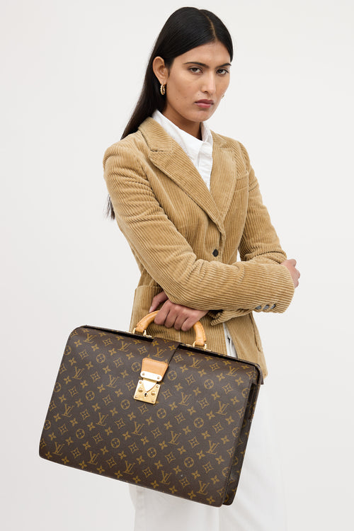 Louis Vuitton 1998 Monogram Pilot Serviette Briefcase