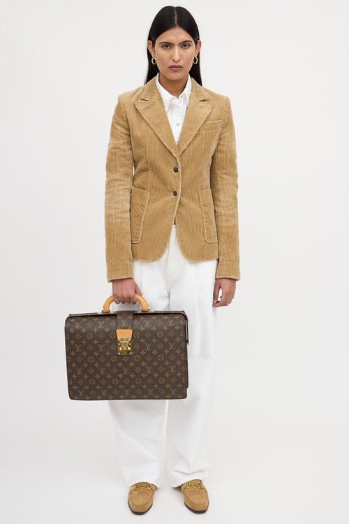 Louis Vuitton 1998 Monogram Pilot Serviette Briefcase